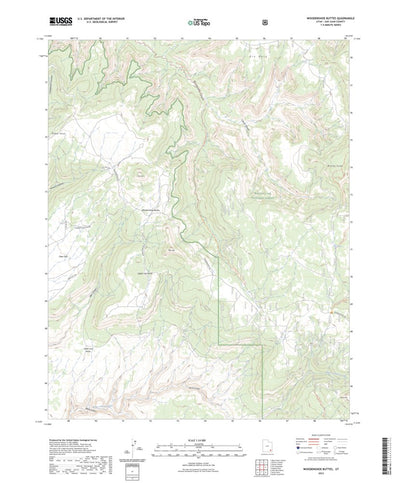 United States Geological Survey Woodenshoe Buttes, UT (2023, 24000-Scale) digital map