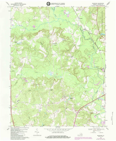 United States Geological Survey Woodford, VA (1969, 24000-Scale) digital map