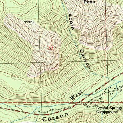 United States Geological Survey Woodfords, CA-NV (1979, 24000-Scale) digital map