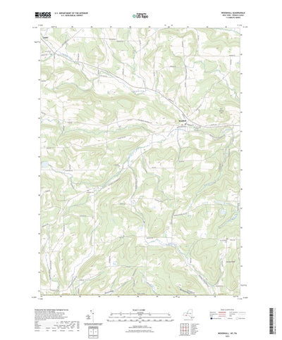 United States Geological Survey Woodhull, NY (2023, 24000-Scale) digital map