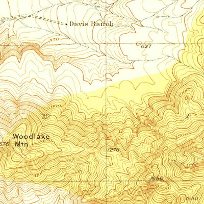 United States Geological Survey Woodlake, CA (1928, 31680-Scale) digital map