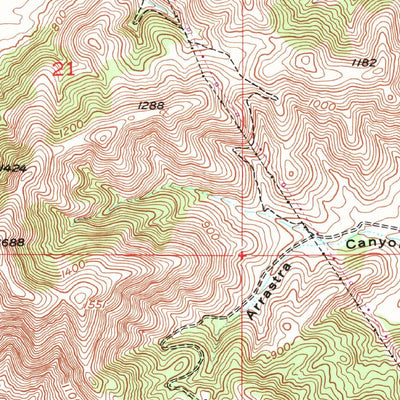 United States Geological Survey Woodlake, CA (1952, 24000-Scale) digital map