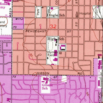 United States Geological Survey Woodland, CA (1952, 24000-Scale) digital map