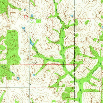 United States Geological Survey Woodland, IA (1964, 24000-Scale) digital map