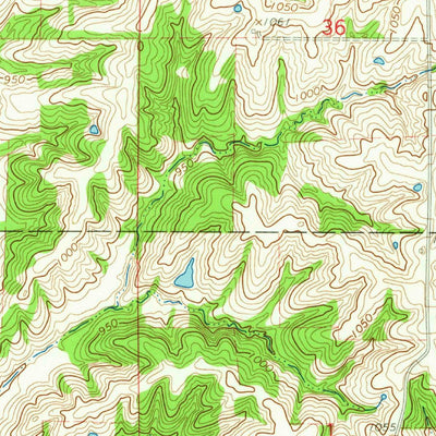 United States Geological Survey Woodland, IA (1964, 24000-Scale) digital map
