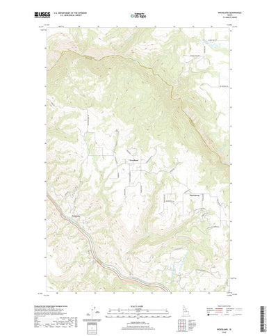United States Geological Survey Woodland, ID (2020, 24000-Scale) digital map