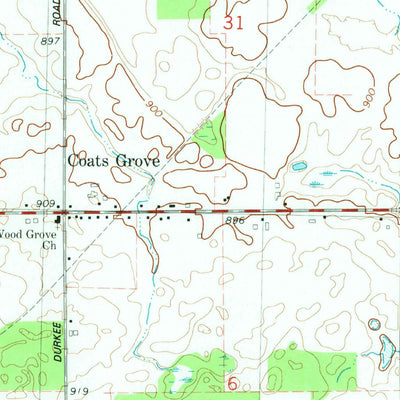 United States Geological Survey Woodland, MI (1981, 24000-Scale) digital map