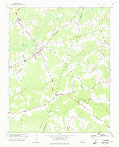 United States Geological Survey Woodland, NC (1977, 24000-Scale) digital map