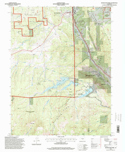 United States Geological Survey Woodland Park, CO (1994, 24000-Scale) digital map