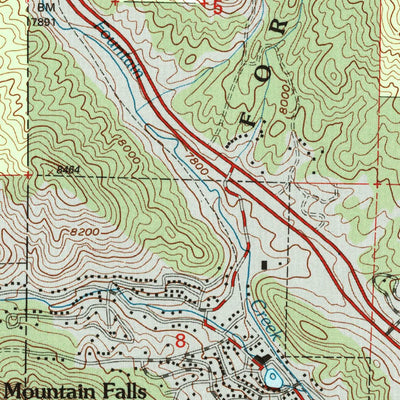 United States Geological Survey Woodland Park, CO (1994, 24000-Scale) digital map