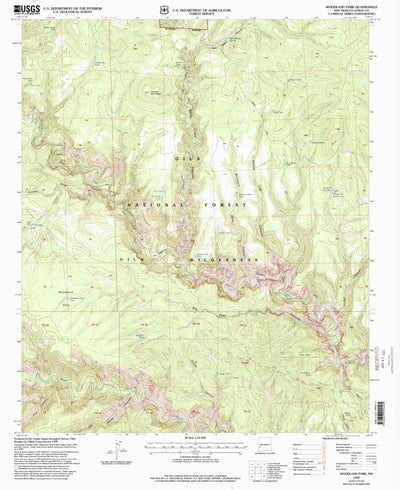 United States Geological Survey Woodland Park, NM (1999, 24000-Scale) digital map