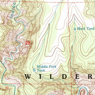 United States Geological Survey Woodland Park, NM (1999, 24000-Scale) digital map