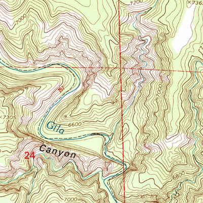 United States Geological Survey Woodland Park, NM (1999, 24000-Scale) digital map