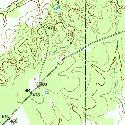 United States Geological Survey Woodland, TX-OK (1951, 24000-Scale) digital map