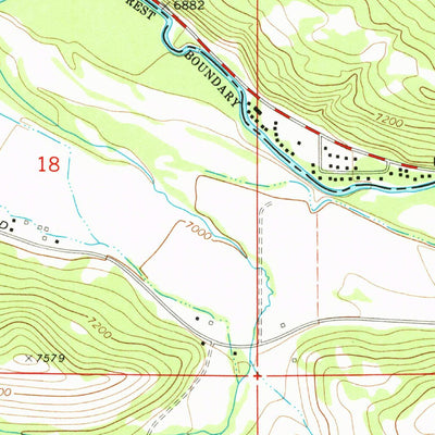 United States Geological Survey Woodland, UT (1972, 24000-Scale) digital map
