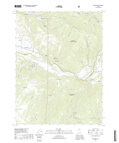 United States Geological Survey Woodland, UT (2020, 24000-Scale) digital map