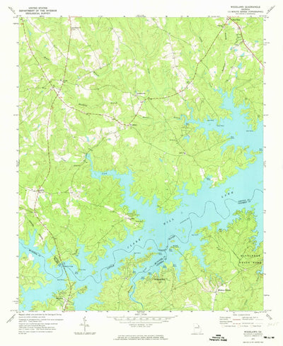 United States Geological Survey Woodlawn, GA (1971, 24000-Scale) digital map