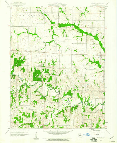 United States Geological Survey Woodlawn, MO (1959, 24000-Scale) digital map