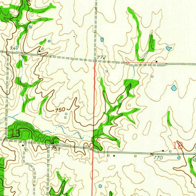 United States Geological Survey Woodlawn, MO (1959, 24000-Scale) digital map