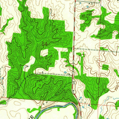 United States Geological Survey Woodlawn, MO (1959, 24000-Scale) digital map
