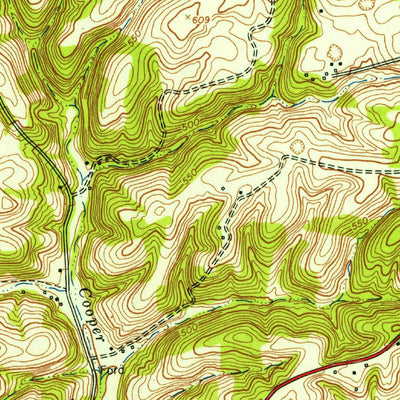 United States Geological Survey Woodlawn, TN (1951, 24000-Scale) digital map