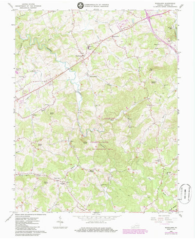 United States Geological Survey Woodlawn, VA (1965, 24000-Scale) digital map