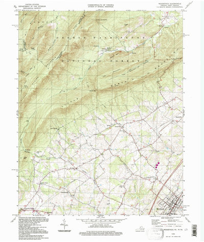 United States Geological Survey Woodlawn, VA (1994, 24000-Scale) digital map