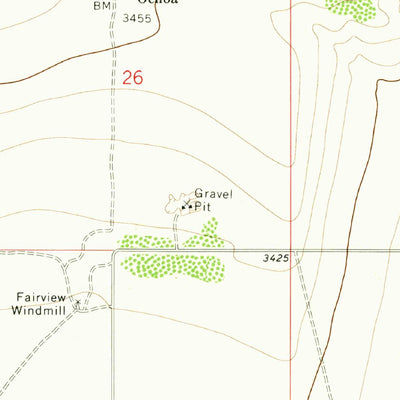 United States Geological Survey Woodley Flat, NM (1973, 24000-Scale) digital map