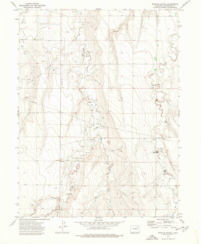 United States Geological Survey Woodlin School, CO (1973, 24000-Scale) digital map