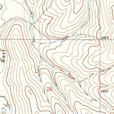 United States Geological Survey Woodlin School, CO (1973, 24000-Scale) digital map