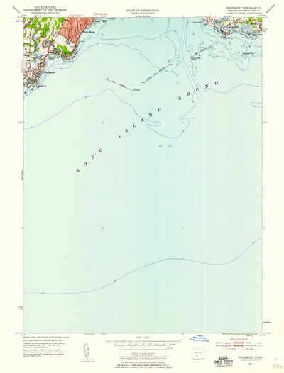 United States Geological Survey Woodmont, CT (1951, 24000-Scale) digital map