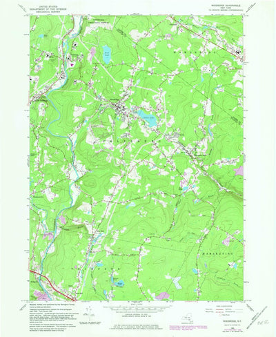 United States Geological Survey Woodridge, NY (1966, 24000-Scale) digital map