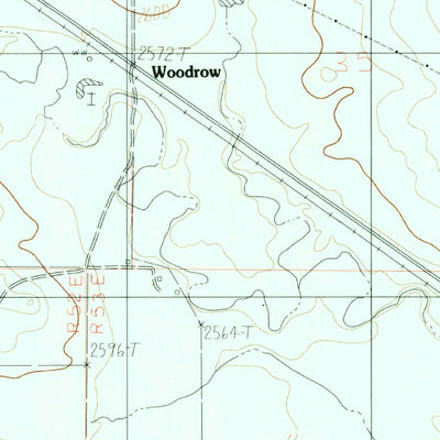 United States Geological Survey Woodrow, MT (1983, 24000-Scale) digital map