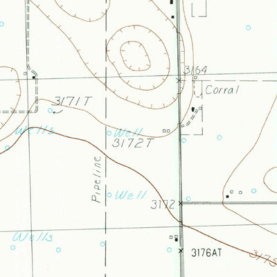 United States Geological Survey Woodrow, TX (1985, 24000-Scale) digital map