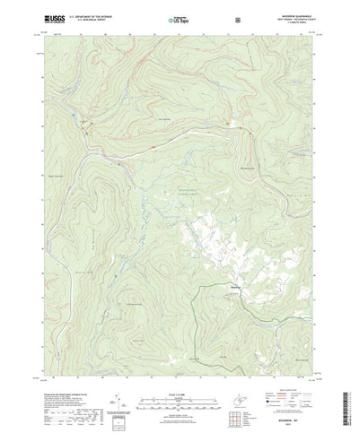 United States Geological Survey Woodrow, WV (2023, 24000-Scale) digital map
