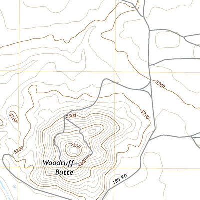 United States Geological Survey Woodruff, AZ (2021, 24000-Scale) digital map