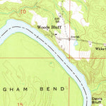 United States Geological Survey Woods Bluff, AL (1972, 24000-Scale) digital map