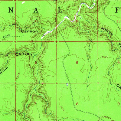 United States Geological Survey Woods Canyon, AZ (1961, 62500-Scale) digital map