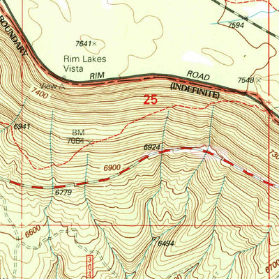 United States Geological Survey Woods Canyon, AZ (1998, 24000-Scale) digital map