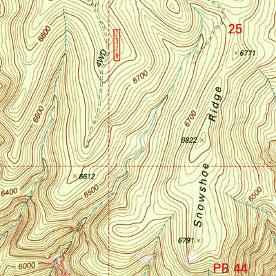 United States Geological Survey Woods Canyon, AZ (1998, 24000-Scale) digital map