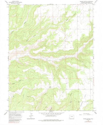 United States Geological Survey Woods Canyon, CO (1965, 24000-Scale) digital map