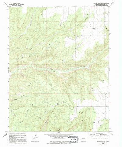 United States Geological Survey Woods Canyon, CO (1994, 24000-Scale) digital map