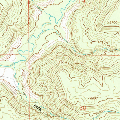 United States Geological Survey Woods Canyon, CO (1994, 24000-Scale) digital map