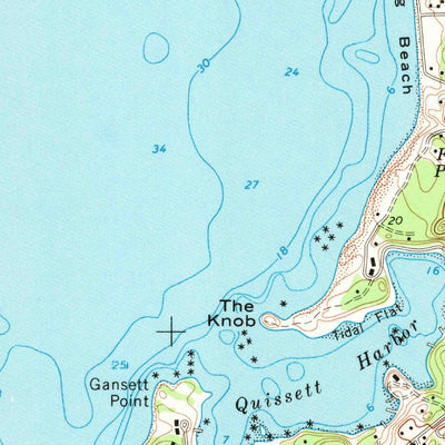 United States Geological Survey Woods Hole, MA (1967, 24000-Scale) digital map