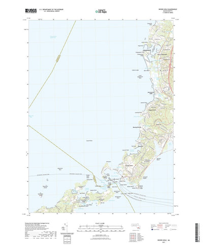 United States Geological Survey Woods Hole, MA (2021, 24000-Scale) digital map