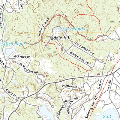 United States Geological Survey Woods Hole, MA (2021, 24000-Scale) digital map