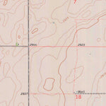 United States Geological Survey Woods, KS (1974, 24000-Scale) digital map
