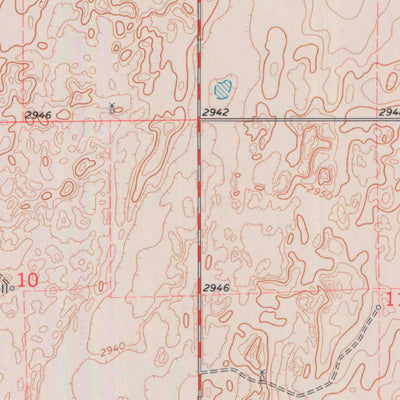 United States Geological Survey Woods, KS (1974, 24000-Scale) digital map