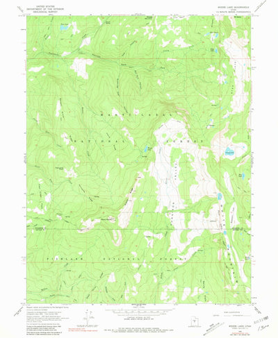 United States Geological Survey Woods Lake, UT (1965, 24000-Scale) digital map