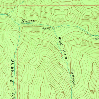 United States Geological Survey Woods Lake, UT (1965, 24000-Scale) digital map